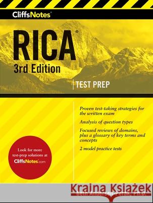 CliffsNotes RICA 3rd Edition Andersen-Perak, Beth 9781328635211 Cliffs Notes