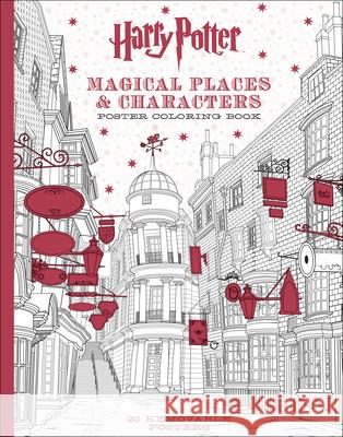 Harry Potter Magical Places & Characters Poster Coloring Book Inc. Scholastic 9781338132922 Scholastic Inc.