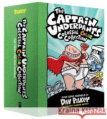 The Captain Underpants Colossal Color Collection (Captain Underpants #1-5 Boxed Set) Dav Pilkey Dav Pilkey 9781338603323 Scholastic Inc.