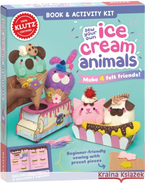Sew Your Own Ice Cream Animals (Klutz) Editors of Klutz 9781338702217 Scholastic US