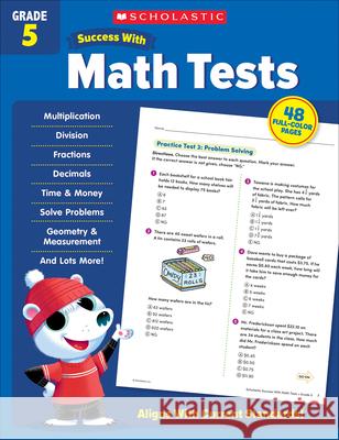 Scholastic Success with Math Tests Grade 5 Scholastic Teaching Resources 9781338798463 Scholastic Teaching Resources