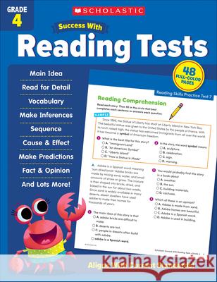 Scholastic Success with Reading Tests Grade 4 Scholastic Teaching Resources 9781338798654