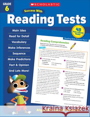 Scholastic Success with Reading Tests Grade 6 Scholastic Teaching Resources 9781338798678 Scholastic Teaching Resources