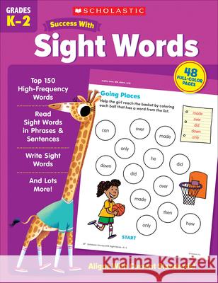 Scholastic Success with Sight Words Scholastic Teaching Resources 9781338798685