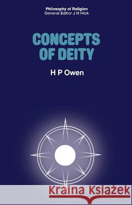 Concepts of Deity Huw Parri Owen 9781349000951 Palgrave MacMillan