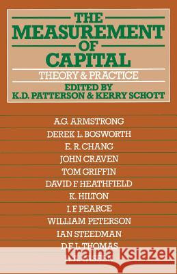 The Measurement of Capital: Theory and Practice K.D. Patterson, K. Schott 9781349041299 Palgrave Macmillan