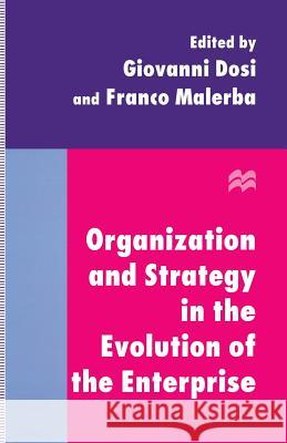 Organization and Strategy in the Evolution of the Enterprise Giovanni Dosi Franco Malerba 9781349133918 Palgrave MacMillan