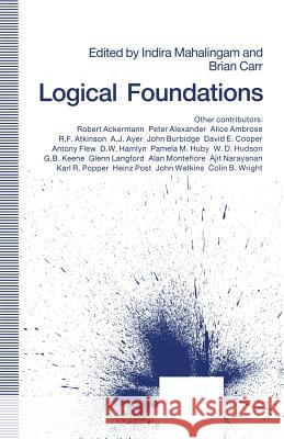Logical Foundations: Essays in Honor of D. J. O'Connor Carr, Brian 9781349212347 Palgrave MacMillan