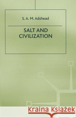 Salt and Civilization S. a. M. Adshead 9781349218431 Palgrave MacMillan