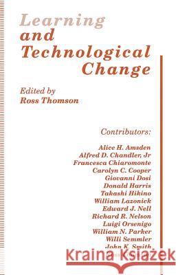 Learning and Technological Change Ross Thomson 9781349228577 Palgrave MacMillan