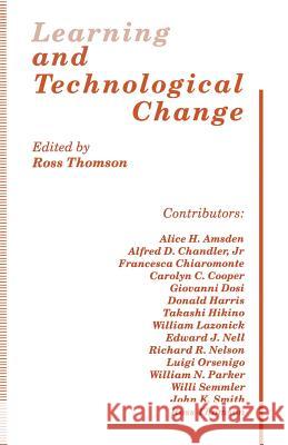 Learning and Technological Change Ross Thomson 9781349228577