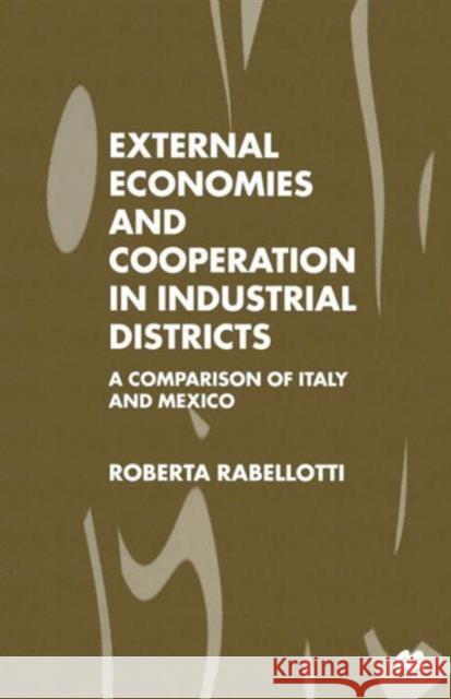 External Economies and Cooperation in Industrial Districts: A Comparison of Italy and Mexico Rabellotti, Roberta 9781349257966 Palgrave MacMillan