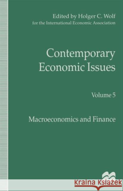 Contemporary Economic Issues: Macroeconomics and Finance Wolf, H. 9781349260744 Palgrave MacMillan