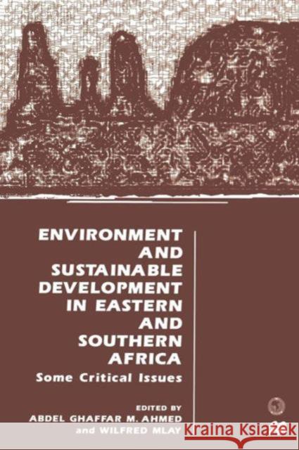 Environment and Sustainable Development in Eastern and Southern Africa: Some Critical Issues Ahmed, Abdel Ghaffar Mohamed 9781349266456