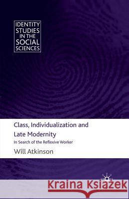 Class, Individualization and Late Modernity: In Search of the Reflexive Worker Atkinson, W. 9781349317707 Palgrave Macmillan