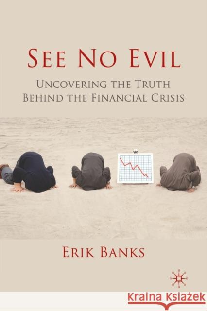 See No Evil: Uncovering the Truth Behind the Financial Crisis Banks, E. 9781349326686 Palgrave Macmillan