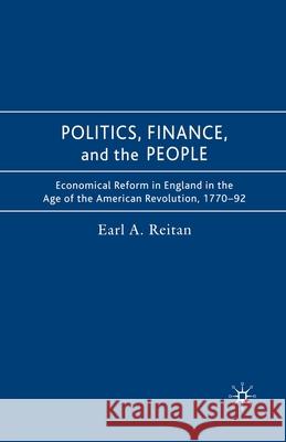 Politics, Finance, and the People E. Reitan   9781349357963 Palgrave Macmillan