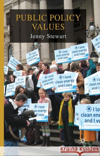 Public Policy Values Stewart J. 9781349363681 Palgrave MacMillan