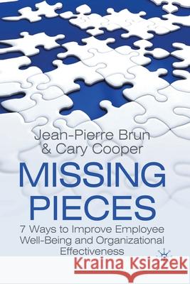 Missing Pieces: 7 Ways to Improve Employee Well-Being and Organizational Effectiveness Brun, J. 9781349366514 Palgrave Macmillan