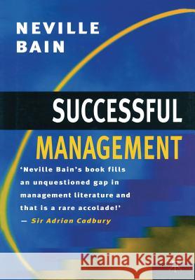 Successful Management N. Bain 9781349395644 Palgrave MacMillan