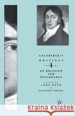 On Religion and Psychology Coleridge, S. 9781349408146