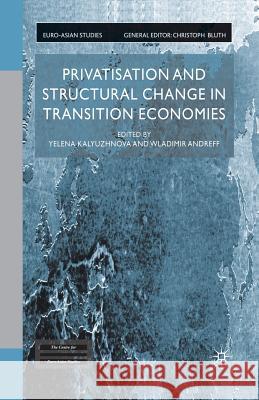 Privatisation and Structural Change in Transition Economies Y. Kalyuzhnova W. Andreff 9781349431267 Palgrave MacMillan