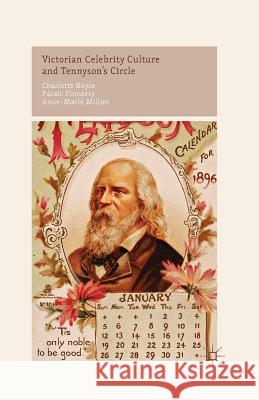 Victorian Celebrity Culture and Tennyson's Circle C BOYCE P. Finnerty A. Millim 9781349435401 Palgrave Macmillan
