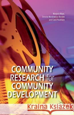 Community Research for Community Development M. Mayo Zoraida Mendiwelso-Bendek  9781349441945 Palgrave Macmillan