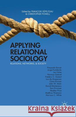 Applying Relational Sociology: Relations, Networks, and Society Dépelteau, François 9781349479047 Palgrave MacMillan