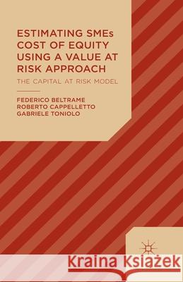 Estimating SMEs Cost of Equity Using a Value at Risk Approach: The Capital at Risk Model Beltrame, F. 9781349482344 Palgrave Macmillan