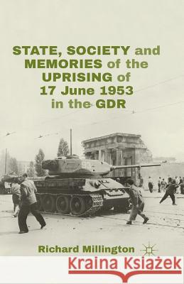 State, Society and Memories of the Uprising of 17 June 1953 in the Gdr Millington, R. 9781349487028 Palgrave Macmillan