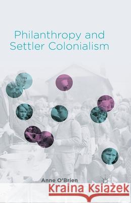 Philanthropy and Settler Colonialism A. O'Brien   9781349494491 Palgrave Macmillan