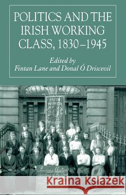 Politics and the Irish Working Class, 1830-1945 Donal O Drisceoil F. Lane  9781349519620 Palgrave Macmillan