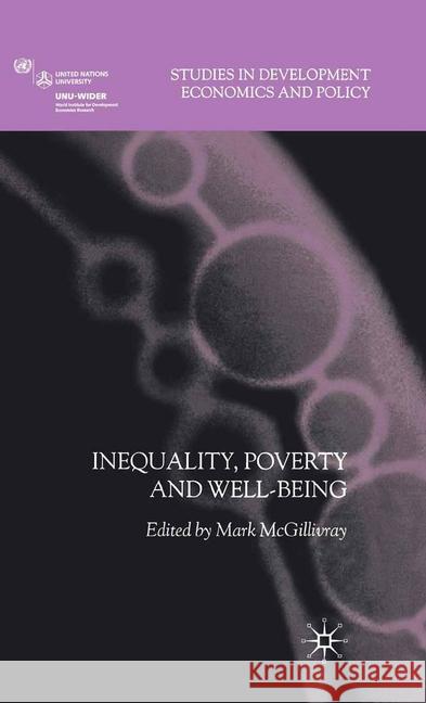 Inequality, Poverty and Well-Being McGillivray, M. 9781349541546 Palgrave Macmillan