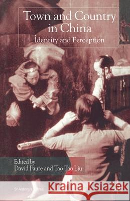 Town and Country in China: Identity and Perception Faure, David 9781349662982 Palgrave MacMillan