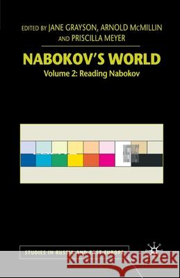 Nabokov's World: Volume 2: Reading Nabokov McMillin, Arnold 9781349664375