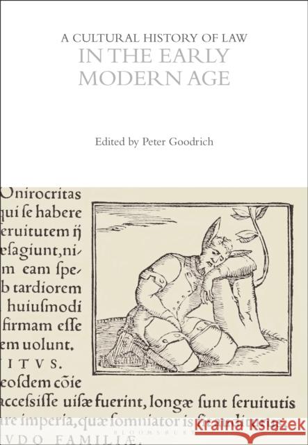 A Cultural History of Law in the Early Modern Age  9781350368675 Bloomsbury Publishing PLC
