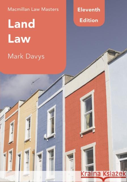 Land Law Mark Davys   9781352005196