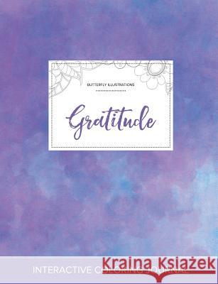 Adult Coloring Journal: Gratitude (Butterfly Illustrations, Purple Mist) Courtney Wegner 9781359785015 Adult Coloring Journal Press