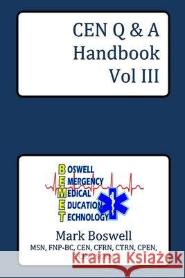 CEN Q&A Handbook Vol III Mark Boswell 9781365828164 Lulu.com