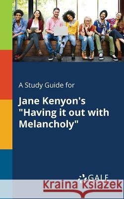 A Study Guide for Jane Kenyon's 