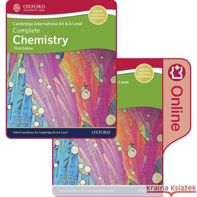 Cambridge International AS & A Level Complete Chemistry Enhanced Online & Print Student Book Pack: Third Edition Janet Renshaw Ted Lister Samuel Mao Hua Lee 9781382005388