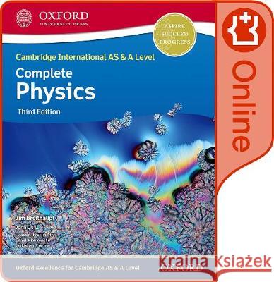 Cambridge International AS & A Level Complete Physics Enhanced Online Student Book: Third Edition Jim Breithaupt John Quill Jaykishan Sharma 9781382005432