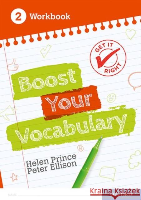 Get It Right: Boost Your Vocabulary Workbook 2 (Pack of 15) Prince, Helen 9781382014212