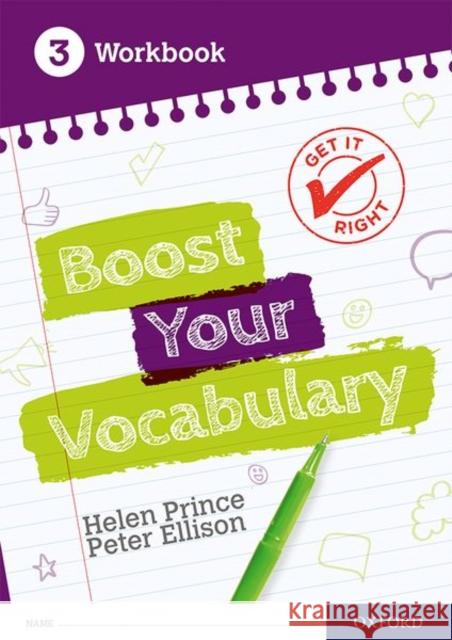 Get It Right: Boost Your Vocabulary Workbook 3 (Pack of 15) Helen Prince Peter Ellison  9781382014229 Oxford University Press