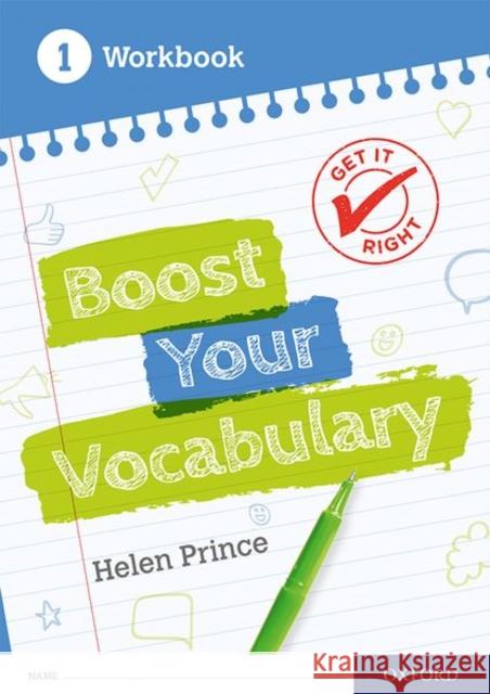 Get It Right: Boost Your Vocabulary Workbook 1 Prince, Helen 9781382014236 Oxford University Press