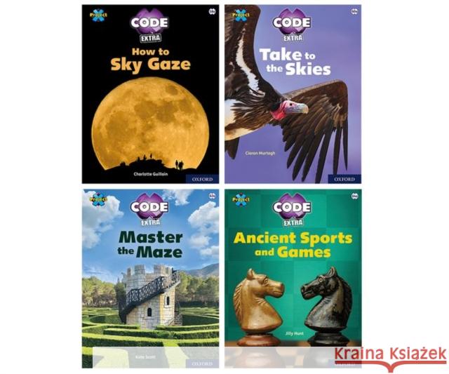Project X CODE Extra: White and Lime Book Bands, Oxford Levels 10 and 11: Sky Bubble and Maze Craze, Mixed Pack of 4 Ciaran Murtagh Kate Scott Jilly Hunt 9781382017084