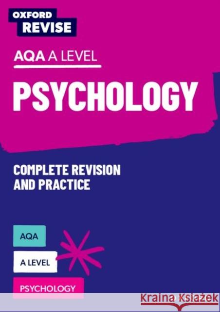 Oxford Revise: AQA A Level Psychology Adelaide McLaughlin 9781382034098