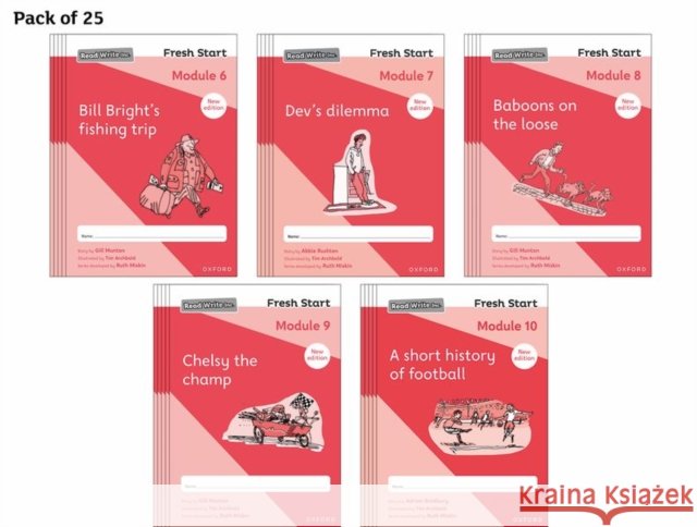 Read Write Inc. Fresh Start: 2024 Modules 6-10 - Pack of 25 Abbie Rushton 9781382053242