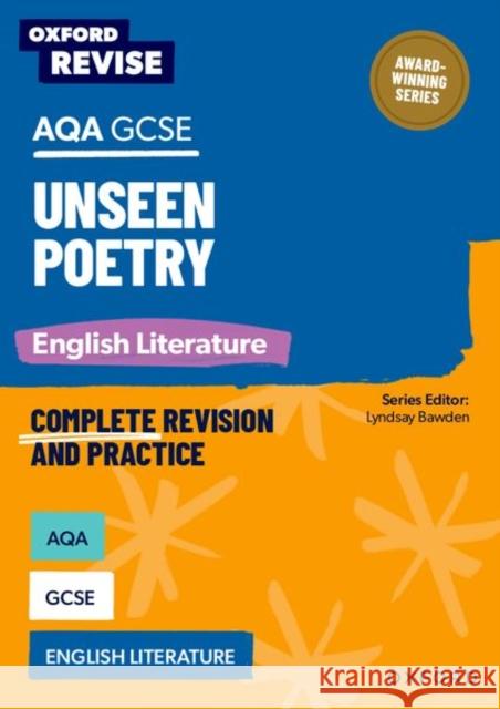 Oxford Revise: AQA GCSE English Literature: Unseen Poetry Naughton, Julia 9781382067584 Oxford University Press